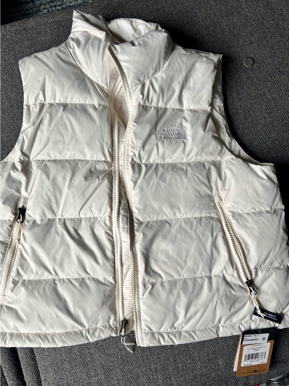 The North Face Hydrenalite Down Vest - white dune size large NWT